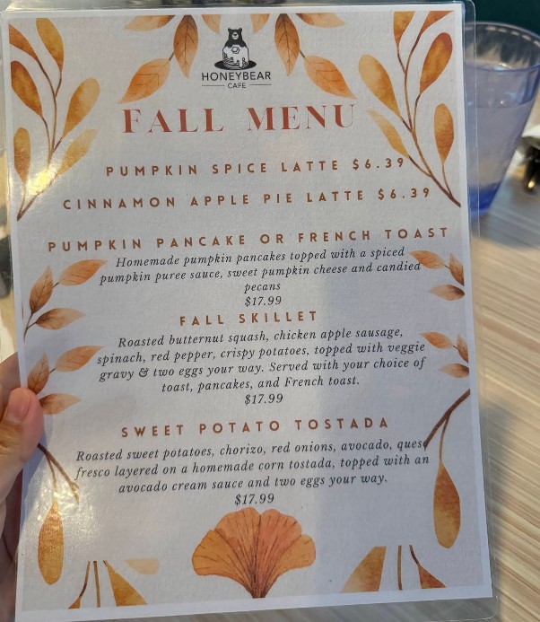 Honeybear Cafe Restaurant Menu | Brunch & Coffee in Chicago